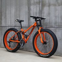 Men's Women's Adult Cross-Border Bicycle 24-26inch Mountain Bike 21 Speeds Wide Off-Road Tire Steel Fork Ordinary Wholesale