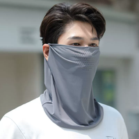 Summer Ice Silk Sun Protection Breathable Mask Quick Drying Outdoor Cycling Full Face Mask Towel Veil for Men Women