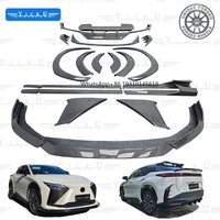 26Pcs Carbon Fiber Body Kit For Lexus RZ 300e 450e 2022+ Front Lip Side Skirt Rear Diffuser Wheel Eyebrow
