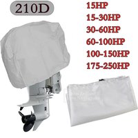 Motor Motor Boot Abdeckung 15-250 PS 210D Wasserdichte Yacht Halb Außenbordmotor Anti UV Staubdicht Abdeckung Marine Motor Schutz Leinwand