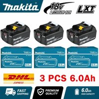 100% Genuine Original BL1860B 18V 6Ah Lithium Battery for BL1850B BL1840B Cordless Drill Impact Wrench Driver Power Tools