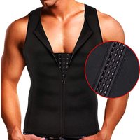 Männer Abnehmen Modellierung Gurt Gürtel Abnehmen Korsett Weste Kompression Shapewear Schlank Dreireiher Top Fett Brennen Weste