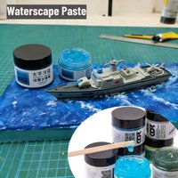 Landscaping Waterscape Paste Rivers/Oceans/Lakes/Static Simulated Water Effect Cream Scene Diy Modeling Making for Dioramas 50ml