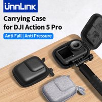 Unnlink Carrying Case for DJI Osmo Action 5 Pro Mini Portable Bag Waterproof With Hook