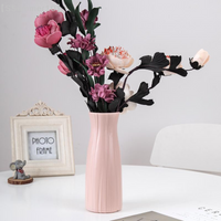 【SSummer10】Minimalist Geometric Plastic Dried Flower Vase - Small Fresh Flower Pot Living Room Arrangement Decoration【SS】