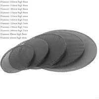 2Pcs For 1"/2"/2.5"/3"/3.5"/4"/5"/6"/8" inch Speaker Conversion Net Cover Car Audio- Decorative Circle Metal Mesh Grille Protect
