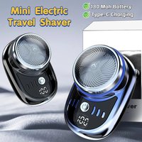 Mini Portable Electric Shaver Wireless Charging Travel Razor 1PC Detachable Facial Beard Hair Trimmer