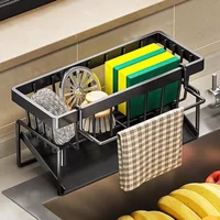 1Pc Kitchen Drain Rack Sink Detergent Sponge Wipe Rack Sink Storage Rack