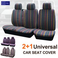 2+1 Universal Striped Color Car Seat Covers For Iveco Daily For Ford Transit For Sprinter 02 For An Opel Vivaro 2006