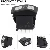 1pcs Windshield Wiper Momentary Rocker Control Switch 710004941 For Can-Am For Defender For Maverick Rocker Switch