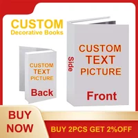 DIY Luxury Decorative Book Custom Coffee Table Fake Book Box Elegant Room Ornaments Home Decoration Books Housewarming Gift