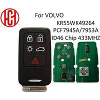 Kluczyk zdalnego sterowania do Volvo S60 S60L S80 XC60 XC70 V40 V60 ID46 PCF7953/7945 433-434MHz KR55WK49264 bez kluczyka