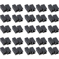 1/50/100PCS RJ45 CAT6 Coupler Ethernet Extender 1000Mbps Cat6/Cat5e Ethernet Cable Extender Adapter Female to Female