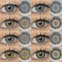 EYESHARE 2 farbige Kontaktlinsen für Augen, natürliche graue Kontaktlinsen, kosmetische grüne Augenfarblinse, graue Linsen, blaue Kontaktlinsen