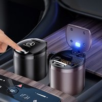 1PC Portable LED Smoke Car Ashtray Cigarette Ash Holds Cup For Mercedes Benz A C E S ML GLK GLE GLS GLC SLK Class AMG W176 W177