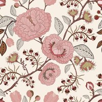 Vintage Pink Floral Peel and Stick Wallpaper Self Adhesive Wallpaper Removable Contact Paper Stick on Wall Paper for Kitchen