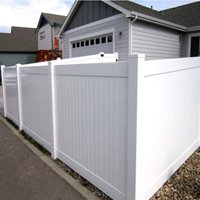 White Outdoor PVC Vinyl Privacy Fence Panels For Sale 6'x8'