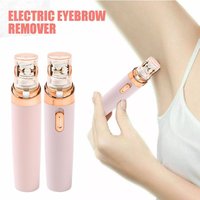 Effective Rechargeable Face Epilator Long-Lasting Waterproof Body Hair Removal with LED Lights Facial Electric Shaver for Woman