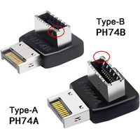 Motherboard USB C 3.1 Front Panel Adapter 90 Degree Angled Type E Male To Female Internal Connector for Asus Desktop Computer
