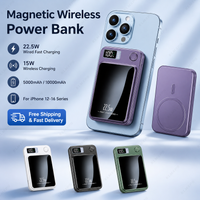 Magnetic Wireless Power Bank 5000mAh 10000mAh 22.5W Fast Charging Portable Charger 15W Wireless External Battery for iPhone