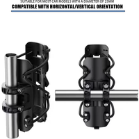 Universal Motorcycle Cup Holder 25mm Protective Bumper Water Bottle Holder 360° Rotation Expandable Design Moto Accessories