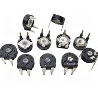 10/50pcs Spanish Potentiometer PT10 500ohm 1k 2k 5k 10k 20k 50k 100k 200k 500k 1M Arrow hole horizontal upward adjustment switch