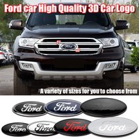 Car Front Grill Badges Rear Trunk Emblem Lid Covers Logo Sticker For Ford Mondeo Ecosport Kuga Focus 2 3 4 Mustang Fiesta Fusion