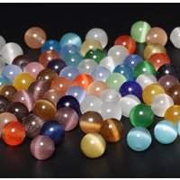 4/6/8/10mm Natural Moon Stone Beads White Pink Green Cat Eye Round Loose Beads for Jewelry Making DIY Bracelet 15" Strand