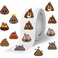 500Pcs/Roll Funny Poop Washi Tape - Hot Cross-border Sell Decor for Journal Envelope Sealing Prank Craft RecordingYourLife Store