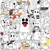 100Pcs ghost graffiti DIY cartoon Decoratio phone Luggage Laptop Guitar Bike Skateboard fridge helmet Kid Toy waterpro sticker