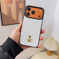 Coconut tree Saudi Arabia PU leather Case for iPhone 17 16 15 14 Phone Cover 17 16 15 14 13 Pro MAX Hard Shockproof Back Funda