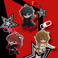 Royal Trio Game Character Acrylic Keychain Collectible Trendy Design for Fans