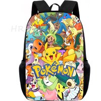 Cartoon Pikachu Backpacks Print Primary Software Backpacks for Boy and Girls Best Gifts Lightweight Cartoon School Bag for Kids