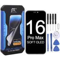 Original JK Brand SOFT OLED Screen Replacement LCD Displayfor iPhone 16 Pro Max