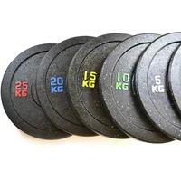 Commercial Gym Equipment Barbell Discs /plate Color Speckles Hi-temp Rubber Bumper Weight Plate