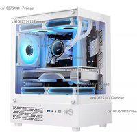 Desktop Computer Desktop Water-cooled Chassis, Sea View Room Glass Game Fully Transparent Chassis