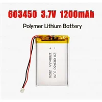 1szt - 10szt 3,7V 063450 Pojedyncza bateria Li Ion 603450 Baterie litowe Lipo o pojemności 1200 mAh do zestawu słuchawkowego Bluetooth MP3/mp4