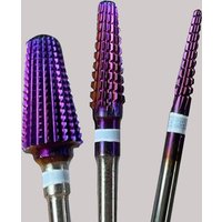 Hot! Purple Pro Whole Carbide Nail Drill Bits Nail Art Electric Drill Machine Files Nail Art Tools cut and polish bottom nail