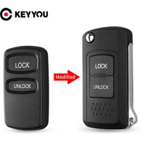KEYYOU MIT11 Modified Flip Remote Key Shell 2B For Mitsubishi Montero Lancer Endeavor Eclipse Galant Pajero Sport Right Blade