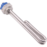 AIICIOO Immersion Water Heater 220V Screw In Heating Element 1" BSP Electric Tubular Heater 1KW/2KW/3KW 304 Stainless Steel