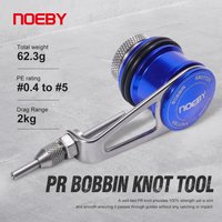 Noeby PR Bobbin Knotter GT Knob Fishing line Wire Knotting Tool Stainless Frame Aluminum Spool Winder Assist Fishing Tackle