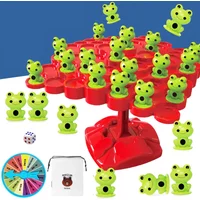 Montessori Math Toy Balancing Board Puzzle For Kids Frog Balance Tree Educational Parent-child Interaction Tabletop Game Toys