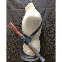Renaissance Pirate Flintlock Pistol Gun Holster Bag PU Leather Shoulder Belt Blunderbuss Holder Baldric Captain Cosplay Costume
