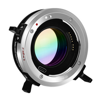 Meike 0.71x Tri-Mount Speed Booster: DSLR to Mirrorless Adapter|Full Frame/APS-C|Wider Brighter Lens|Metal Build|For Canon E