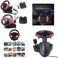 F62C Gaming Racing Steering Wheel For 2/PC/Computer Car Steering Wheel