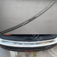 For Nissan Qashqai j10 J11 2007~2021 car accessories Rear Door Bumper Protector sill plate Protector Sill Rear boot guard Trim