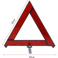 Practical Foldable Warning Triangles Road Safety Security Accessory Warning Sign Reflective Red ABS Hazard Alert Car Motors