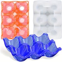 Silicone molds for egg tray storage containers, unique candlesticks, jewelry storage boxes, and resin mold process refrigerators