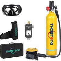THAISTONE-1L Portable Scuba Diving Tank Underwater Oxygen Cylinder Professional Diving Equipment with Adapter, 15-25 Minutes