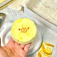 2026 New Soft toy with YOGURT PUREE like texture - Banana slice bear shaped to relieve stress - Food grade silicone